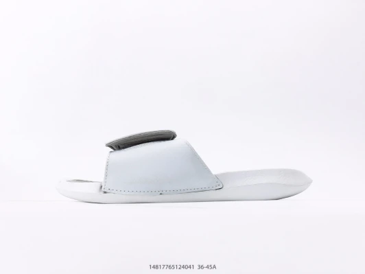 Jordan Slides Light Grey Synthetic Distinctive Strap