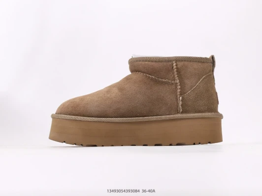 UGG Boots Brown Suede Platform Ankle HJ1101-104