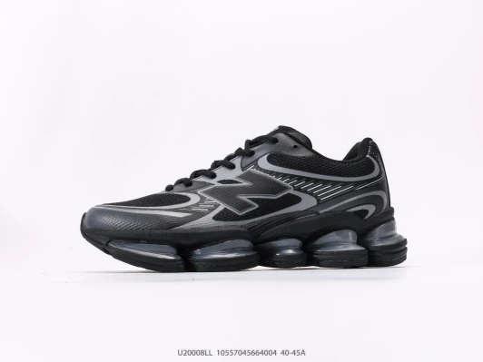 New Balance Running Shoes Black Grey Mesh
