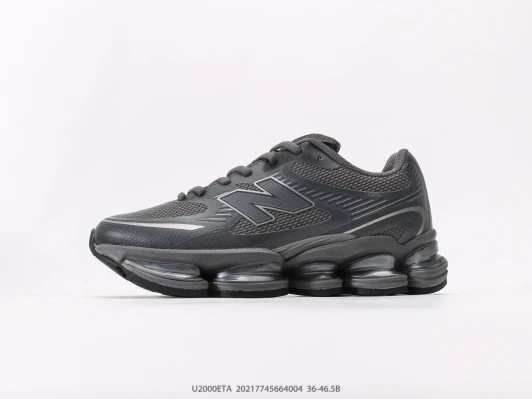 New Balance Sneakers Grey Mesh Running Shoes