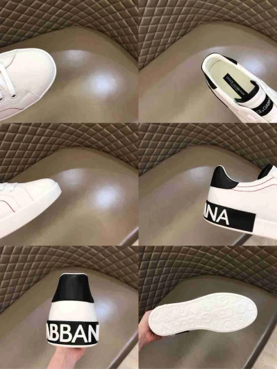 Dolce & Gabbana Sneakers White Leather Logo Detail