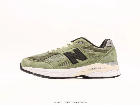 New Balance Sneakers Olive Suede Mesh ENCAP M990JD3