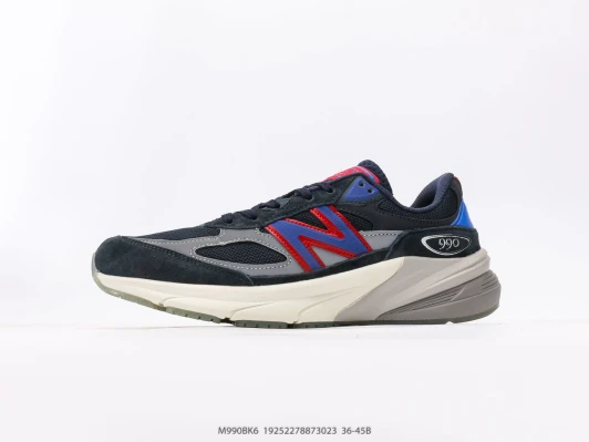 New Balance Sneakers Navy Suede Red Blue M990BK6