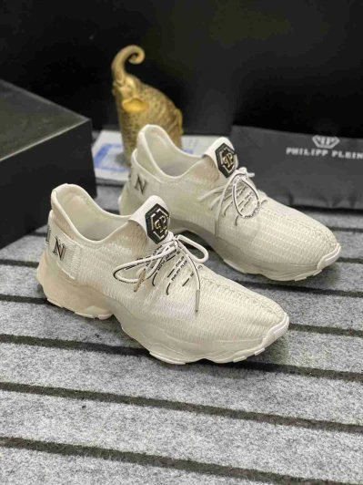 Philipp Plein White Sneakers With Logo Detail
