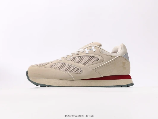 Under Armour Running Shoes Beige Mesh Synthetic AV4789-104