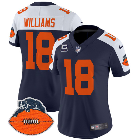 [FULLY STITCHED] Chicago Bears Throwback Limited Football Jersey 