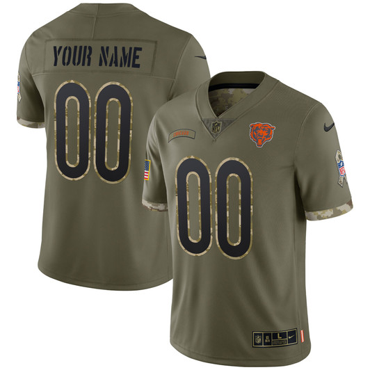 [FULLY STITCHED] Chicago Bears Salute To Service Limited Football Jersey 