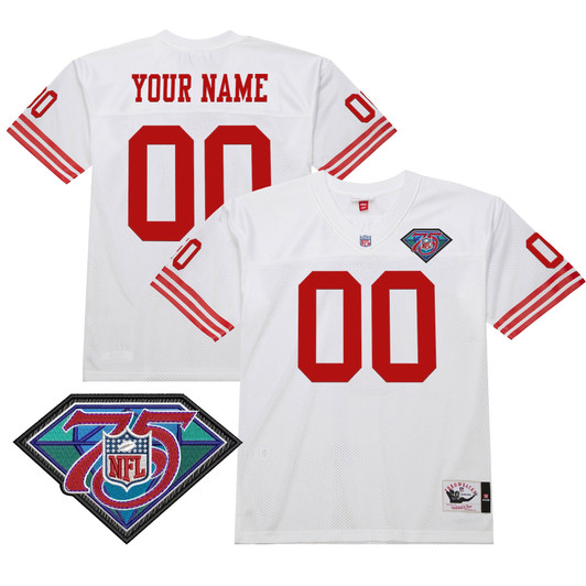 [FULLY STITCHED] San Francisco 49ers Throwback Limited Football Jersey 