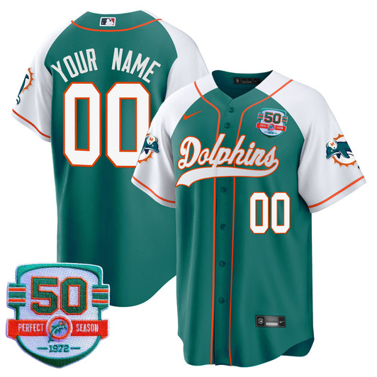 [FULLY STITCHED] Miami Dolphins Throwback Style 2 Limited Football Jersey 