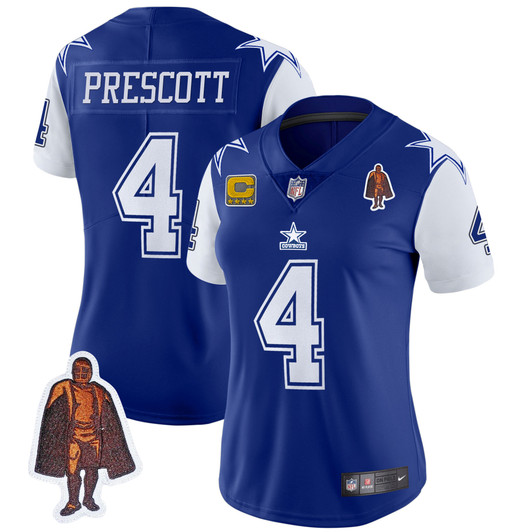[FULLY STITCHED] Dallas Cowboys Throwback Style 4 Limited Football Jersey 