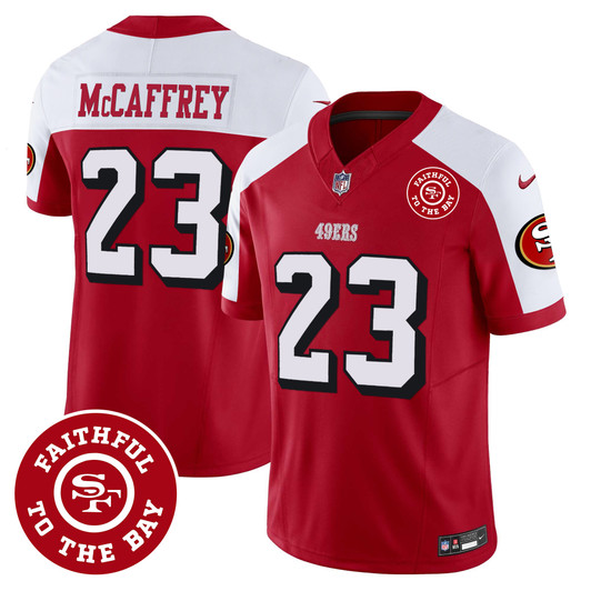 [FULLY STITCHED] San Francisco 49ers Faithful To The Bay Patch Style 4 Limited Football Jersey 