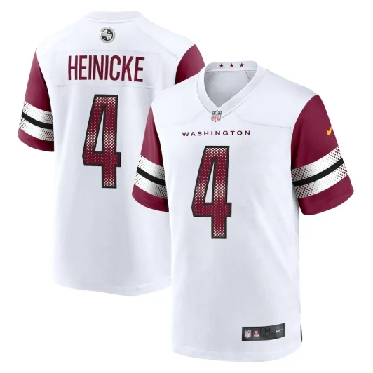 [FULLY STITCHED] Washington Commanders Taylor Heinicke White Limited Football Jersey 