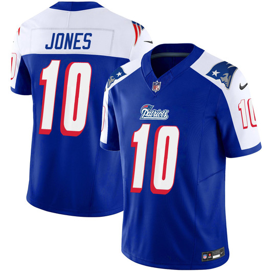 [FULLY STITCHED] New England Patriots 1996 Throwback Style 2 Limited Football Jersey 