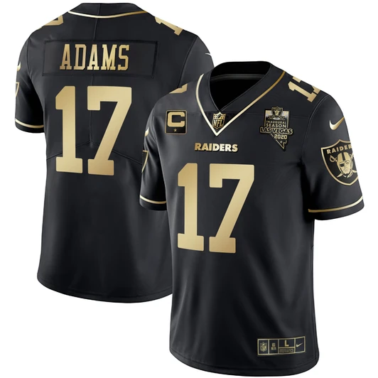 [FULLY STITCHED] Las Vegas Raiders Gold Limited Football Jersey 