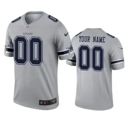 [FULLY STITCHED] Dallas Cowboys Gray Limited Football Jersey 
