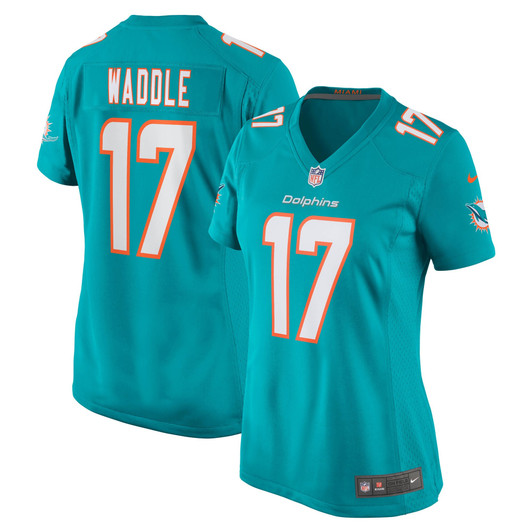 [FULLY STITCHED] Miami Dolphins Jaylen Waddle Aqua Limited Football Jersey 