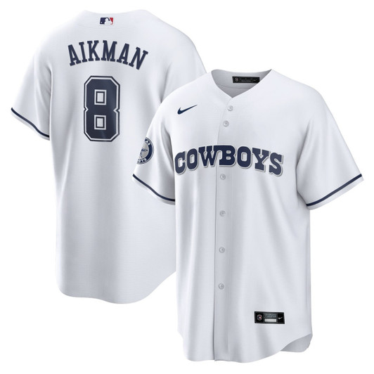 [FULLY STITCHED] Dallas Cowboys Troy Aikman Limited Football Jersey 