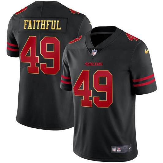 [FULLY STITCHED] San Francisco 49ers Faithful Limited Football Jersey 
