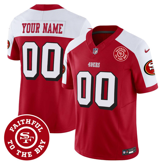 [FULLY STITCHED] San Francisco 49ers Faithful To The Bay Patch Style 14 Limited Football Jersey 