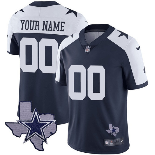 [FULLY STITCHED] Dallas Cowboys Texas Patch Style 4 Limited Football Jersey 