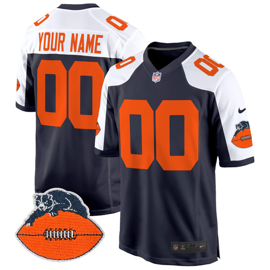 [FULLY STITCHED] Chicago Bears Throwback Style 5 Limited Football Jersey 