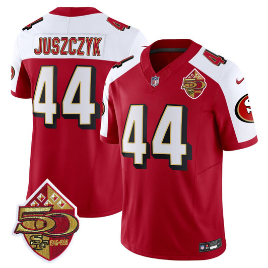 [FULLY STITCHED] San Francisco 49ers Kyle Juszczyk Throwback Alternate Limited Football Jersey 