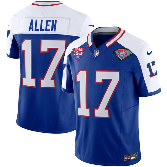[FULLY STITCHED] Buffalo Bills 1994 Throwback American Limited Football Jersey 