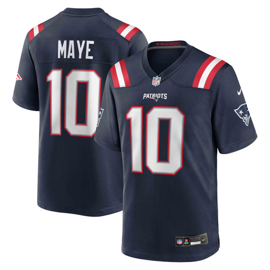 [FULLY STITCHED] New England Patriots Drake Maye Navy Limited Football Jersey 