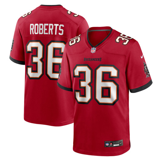 [FULLY STITCHED] Tampa Bay Buccaneers Jj Roberts Red Limited Football Jersey 