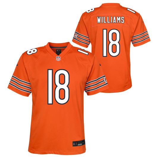 [FULLY STITCHED] Chicago Bears Caleb Williams Orange Limited Football Jersey 