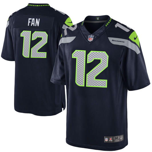 [FULLY STITCHED] Seattle Seahawks 12th Fan College Navy Limited Football Jersey 