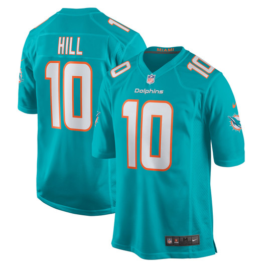 [FULLY STITCHED] Miami Dolphins Tyreek Hill Aqua Limited Football Jersey 