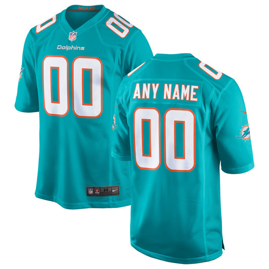 [FULLY STITCHED] Miami Dolphins Aqua Style 2 Limited Football Jersey 