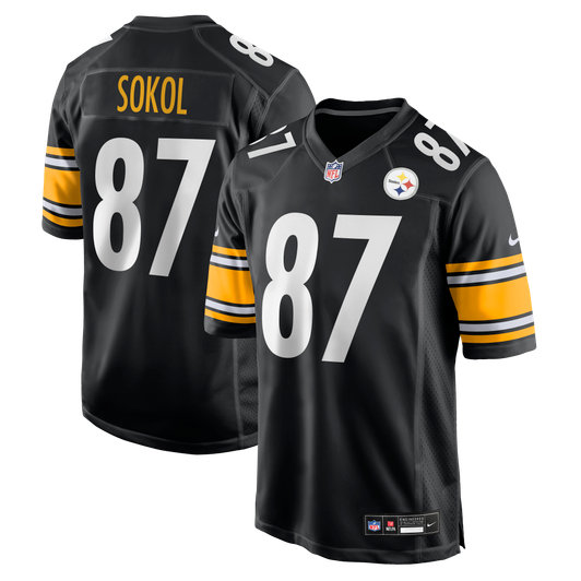 [FULLY STITCHED] Pittsburgh Steelers Matt Sokol Black Limited Football Jersey 