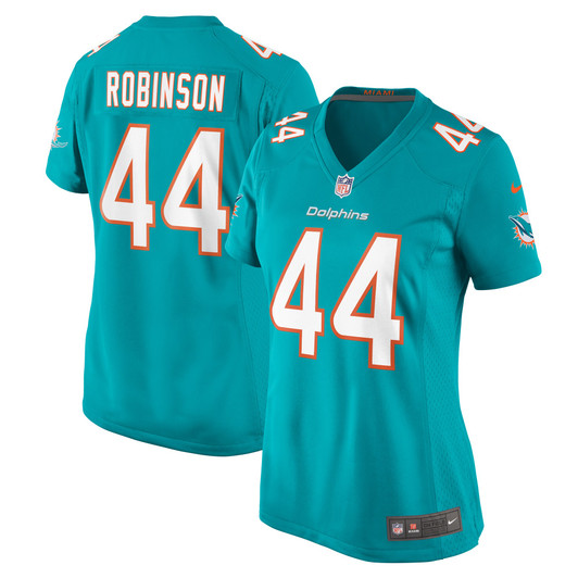 [FULLY STITCHED] Miami Dolphins Chop Robinson Aqua Limited Football Jersey 