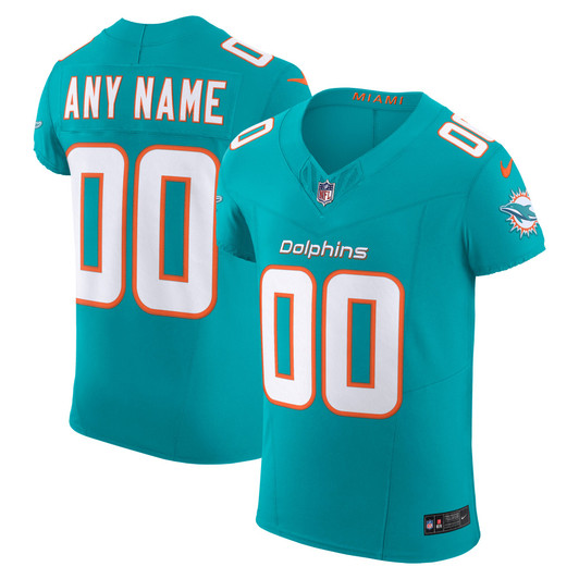[FULLY STITCHED] Miami Dolphins Aqua Style 4 Limited Football Jersey 
