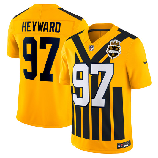 [FULLY STITCHED] Pittsburgh Steelers Cameron Heyward Gold Alternate Limited Football Jersey 