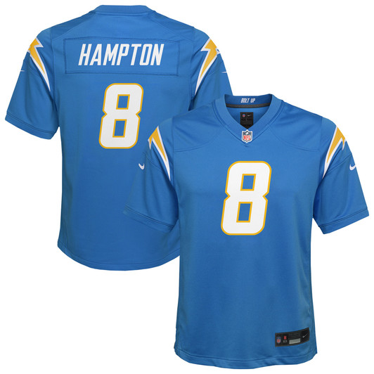 [FULLY STITCHED] Los Angeles Chargers Omarion Hampton Powder Blue Limited Football Jersey 