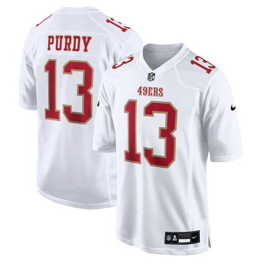 [FULLY STITCHED] San Francisco 49ers Brock Purdy Tundra White Limited Football Jersey 