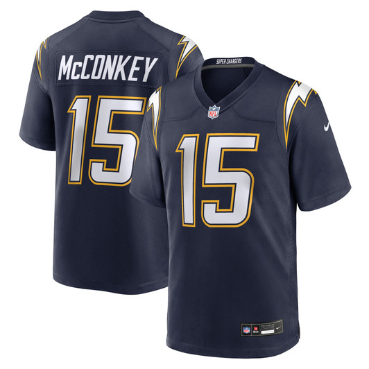 [FULLY STITCHED] Los Angeles Chargers Ladd Mcconkey Navy Alternate Super Chargers Style 2 Limited Football Jersey 