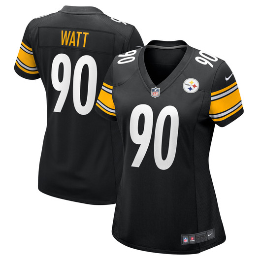 [FULLY STITCHED] Pittsburgh Steelers TJ Watt Black Style 7 Limited Football Jersey 