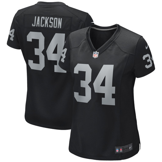[FULLY STITCHED] Las Vegas Raiders Bo Jackson Black Limited Football Jersey 