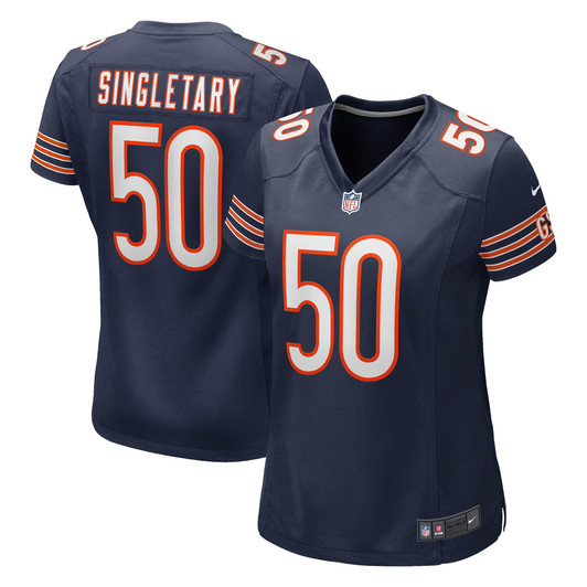 [FULLY STITCHED] Chicago Bears Mike Singletary Navy Limited Football Jersey 