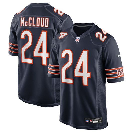 [FULLY STITCHED] Chicago Bears Nick Mccloud Navy Style 2 Limited Football Jersey 