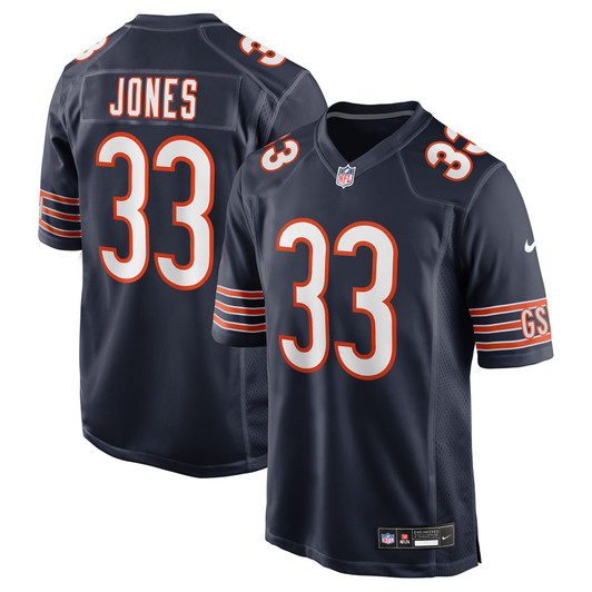 [FULLY STITCHED] Chicago Bears Jaylon Jones Navy Limited Football Jersey 