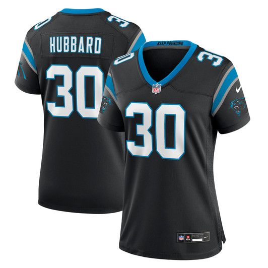 [FULLY STITCHED] Carolina Panthers Chuba Hubbard Black Style 2 Limited Football Jersey 