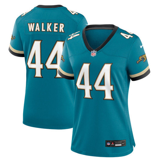 [FULLY STITCHED] Jacksonville Jaguars Travon Walker Teal Prowler Throwback Limited Football Jersey 