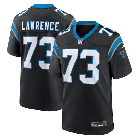 [FULLY STITCHED] Carolina Panthers Rashard Lawrence Black Limited Football Jersey 