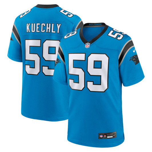 [FULLY STITCHED] Carolina Panthers Luke Kuechly Blue Alternate Limited Football Jersey 