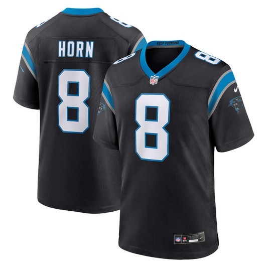 [FULLY STITCHED] Carolina Panthers Jaycee Horn Black Style 3 Limited Football Jersey 